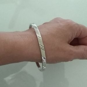 Monet Faux silver bracelet.